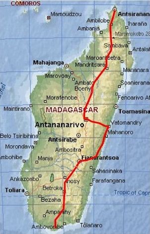 Percurso Madagáscar